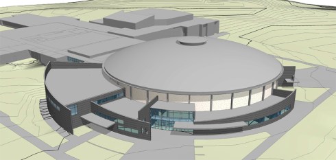 A schematic drawing depicting Phase 1 of the Roundhouse renovation